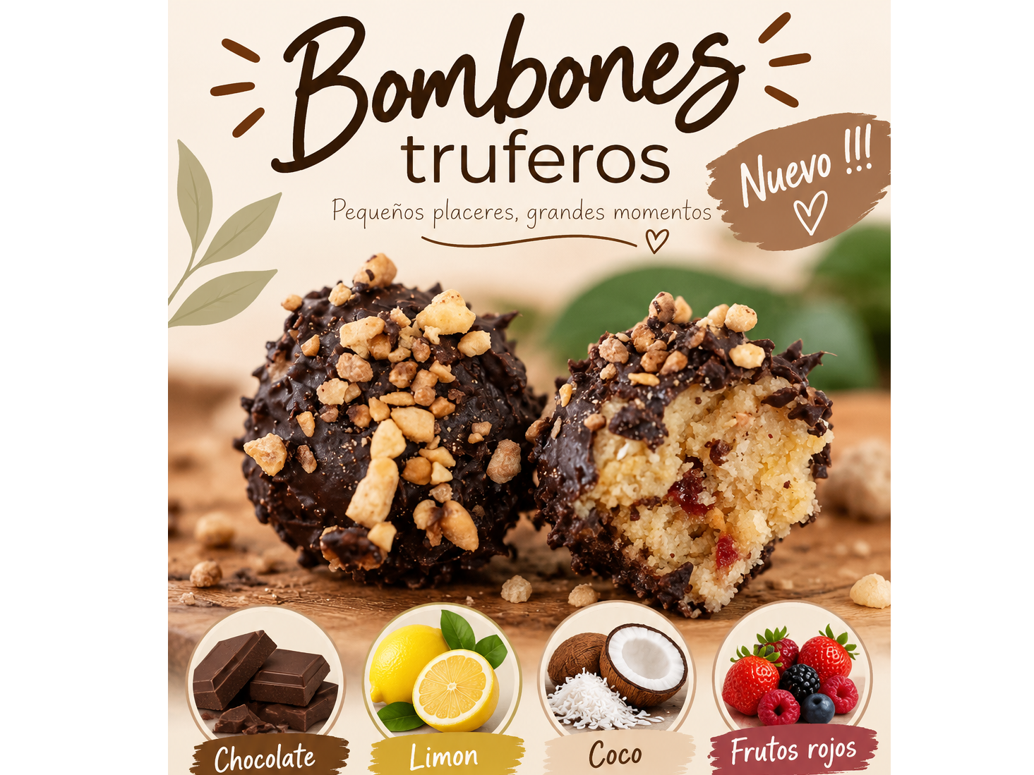 Bombones truferos x6