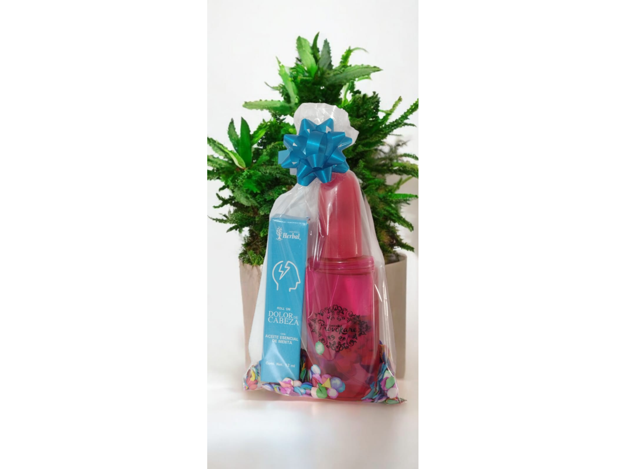 HERBAL, ROLL ON, ACEITE ESENCIAL DE MENTA 12 ML.+PROVOKAME, PERFUME PARA DAMA 50 ML