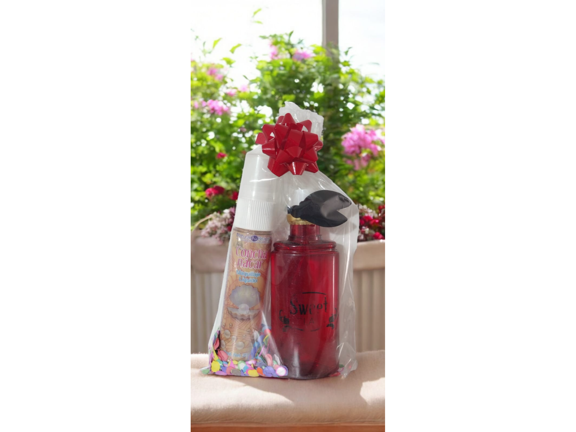 NATURAL PRO BEAUTY TEENS, MAQUILLAJE LÍQUIDO CON 12 ACEITES 30 ML.+SWEET GLAM, PERFUME PARA DAMA 50 ML