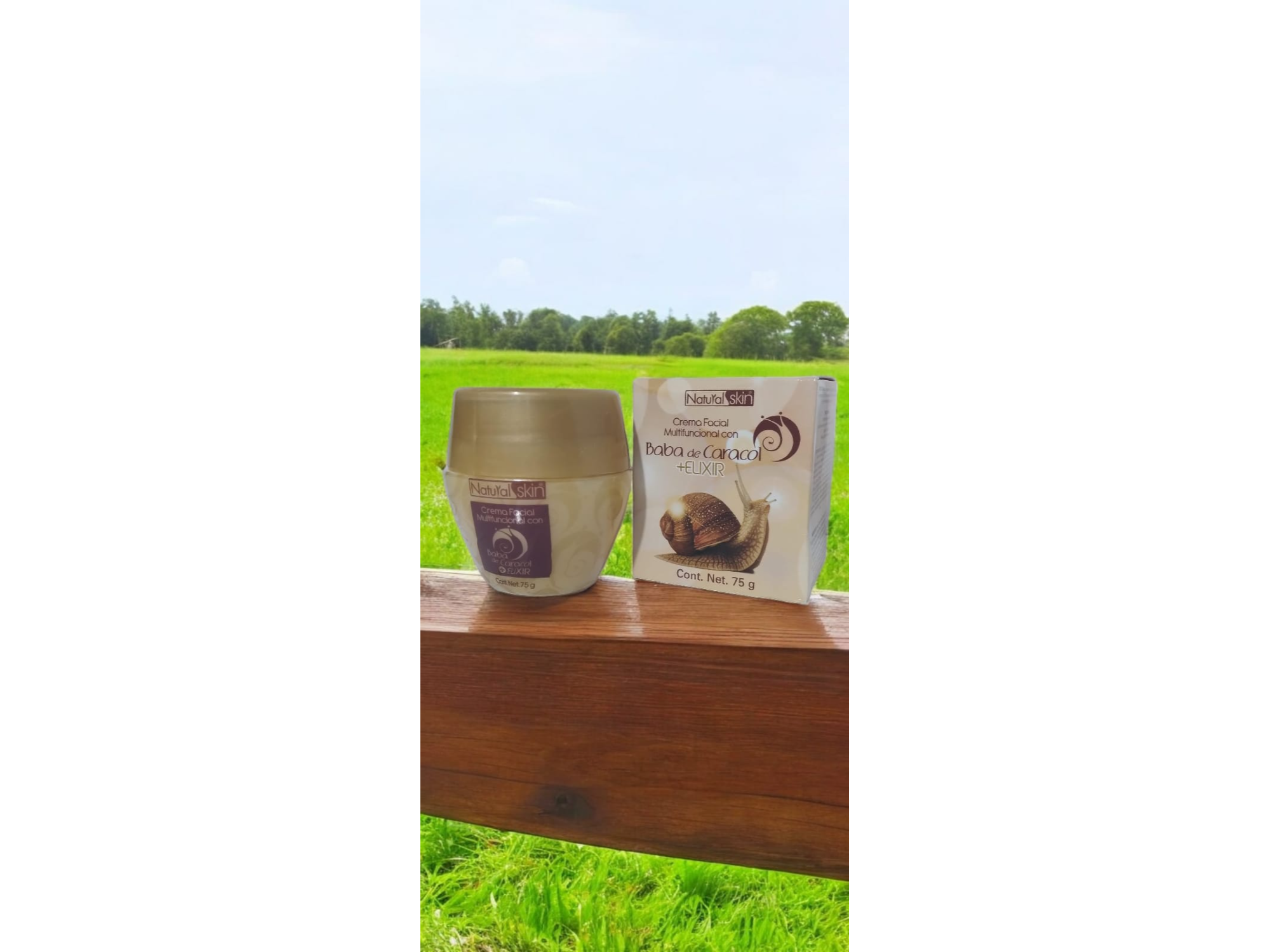NATURAL SKIN, CREMA FACIAL MULTIFUNCIONAL C/ BABA DE CARACOL + EUXIR 75 G.