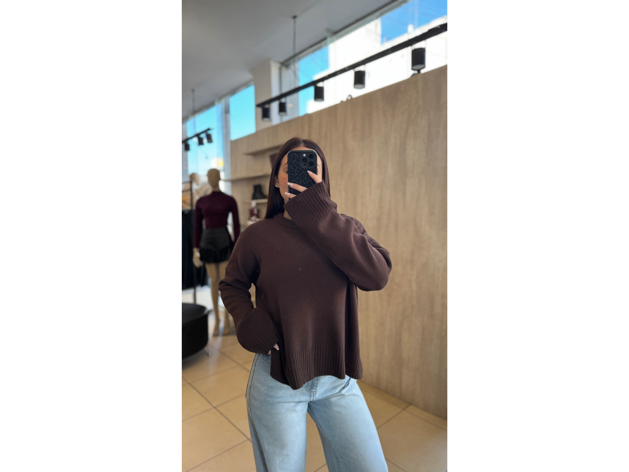 SWEATER CABOS CHOCOLATE