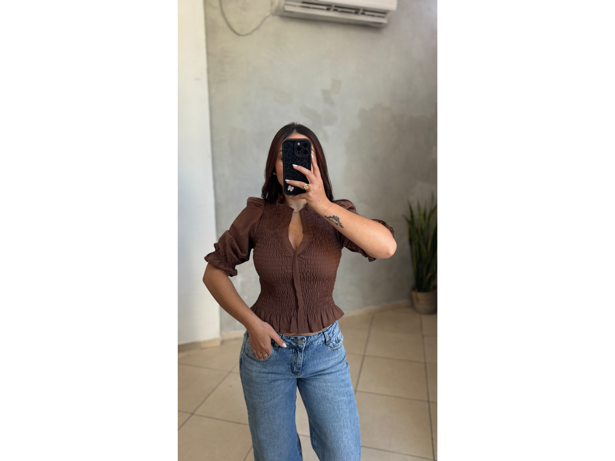 BLUSA AUSTRIA CHOCO