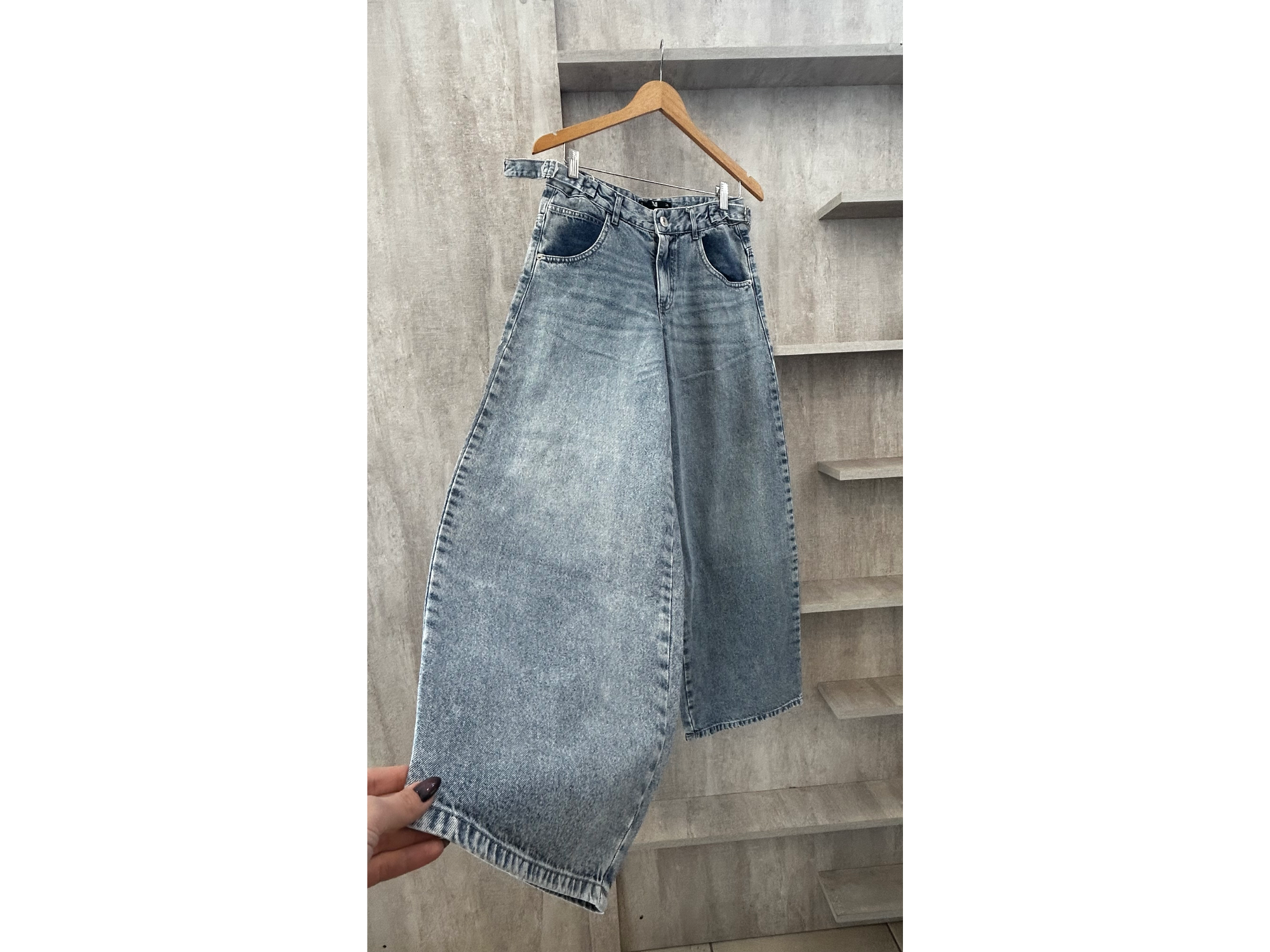 JEAN WIDE LEG PRESTON
