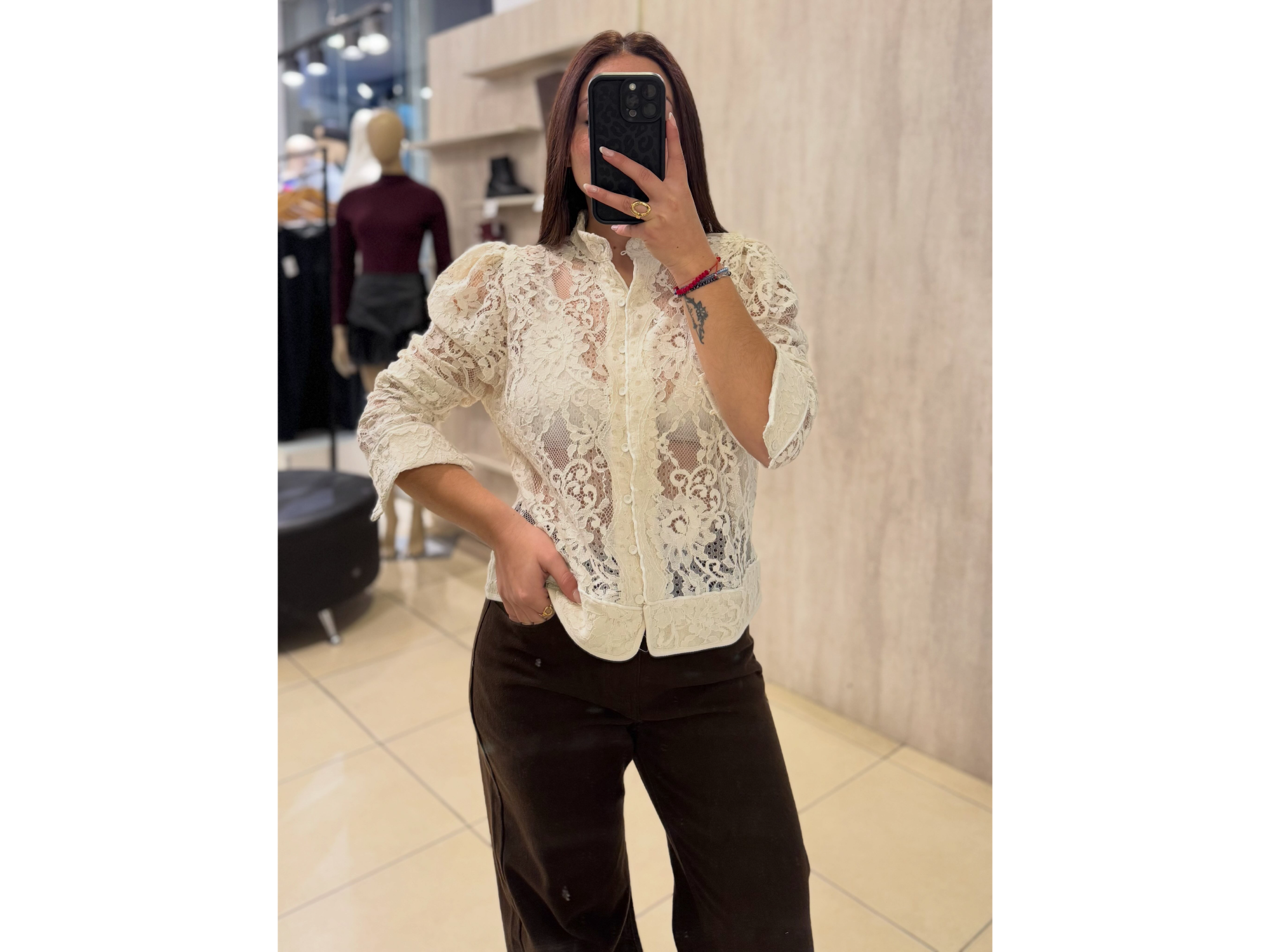 CAMISA IRIS ENCAJE