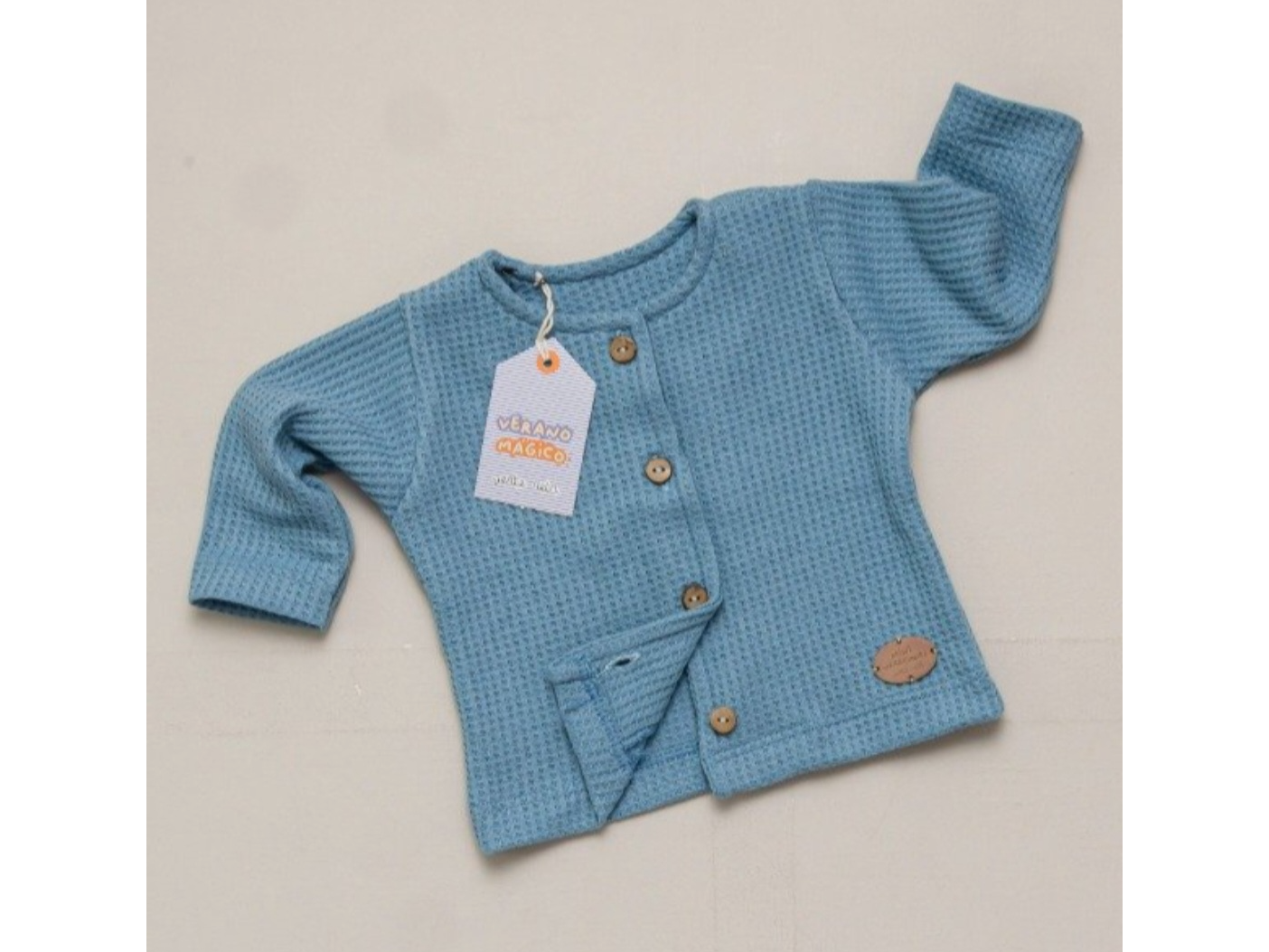 Camperita Waffle Azulino