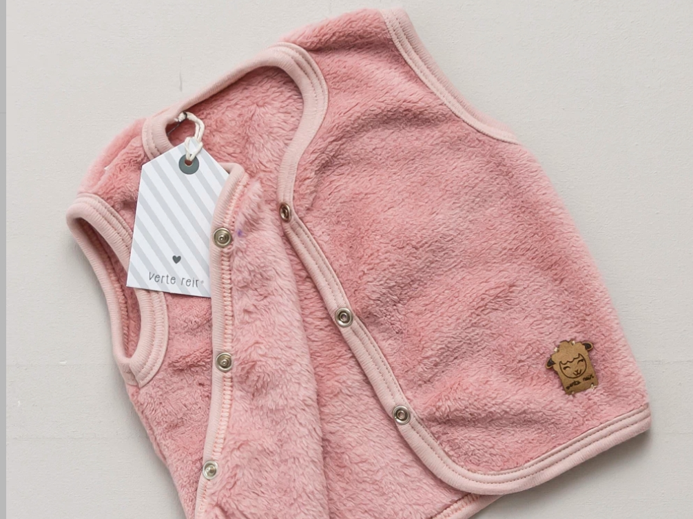 Chaleco Polar Rosa Viejo