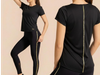 REMERA NEGRA DETALLE ORO