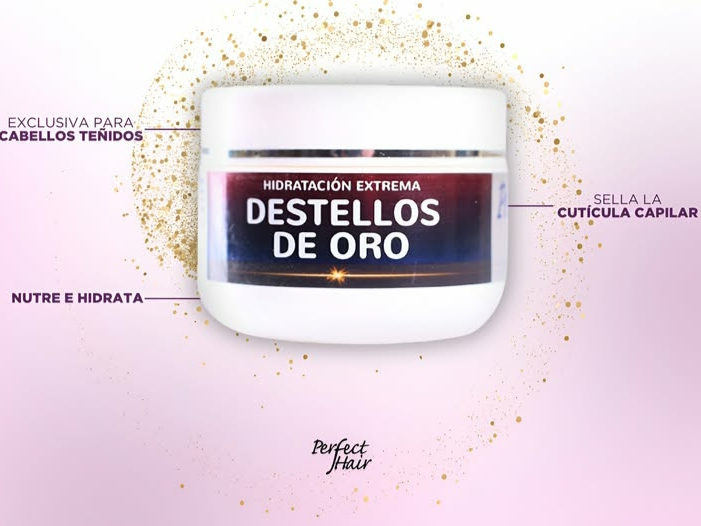 Tratamiento destello de oro 250gms