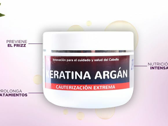 Tratamiento keratina y argan 250gms/1kg