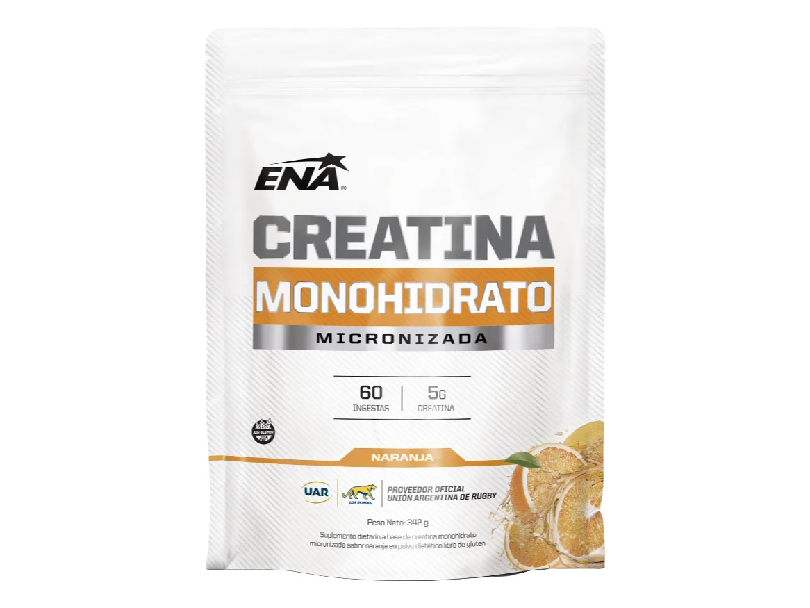 ENA CREATINA MONOHIDRATO MICRONIZADA NARANJA x300 grs. - DOYPACK