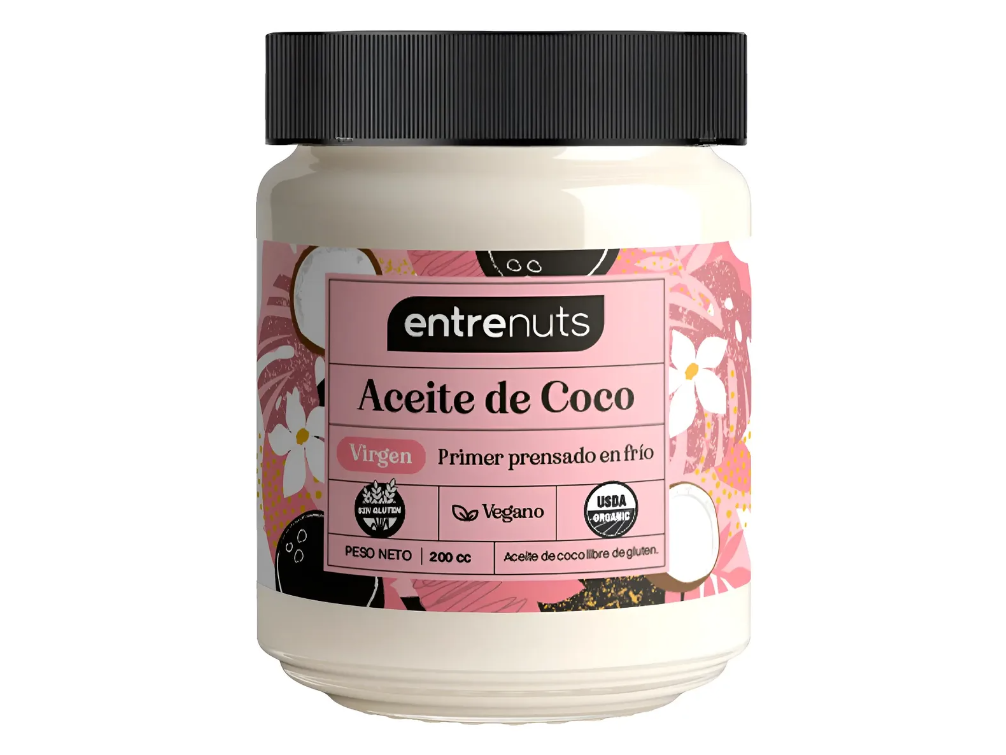 ACEITE DE COCO VIRGEN ENTRENUTS x200 CC.