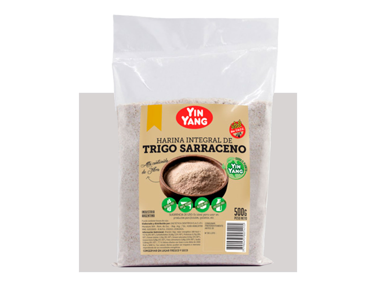 HARINA DE TRIGO SARRACENO YIN YANG x500 GRS.