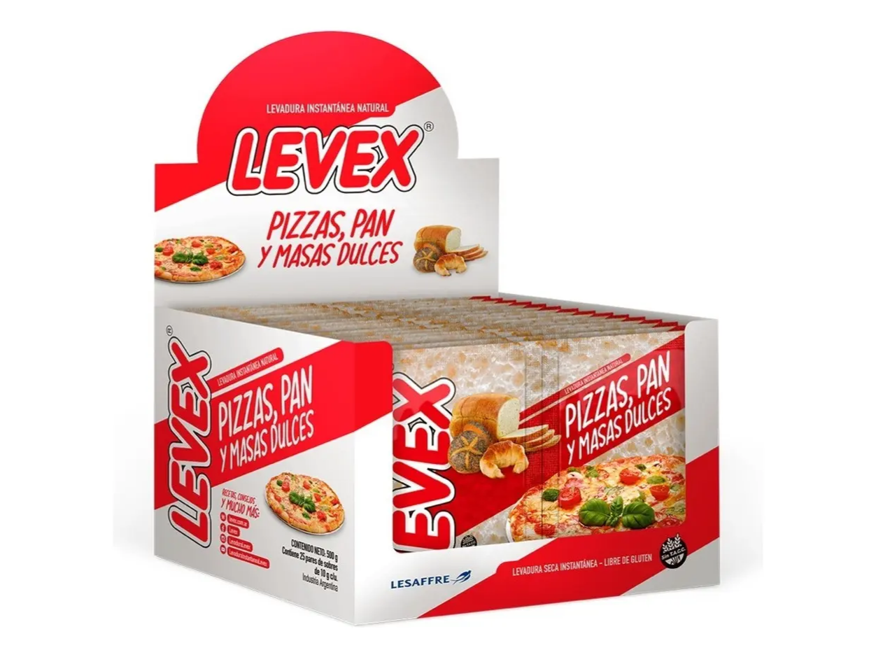 LEVADURA EN POLVO LEVEX SOBRE x10 GRS. (x2 UNID.)