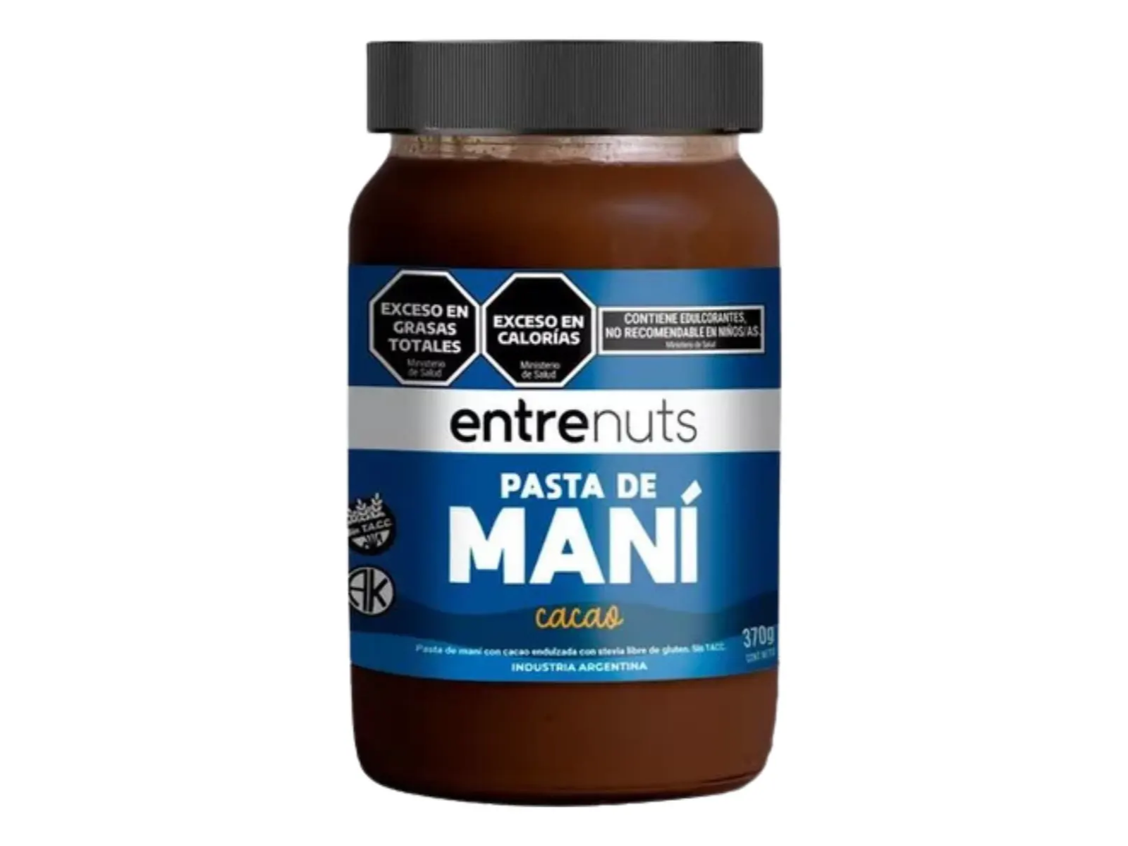 PASTA DE MANI CACAO ENTRENUTS x370 GRS.