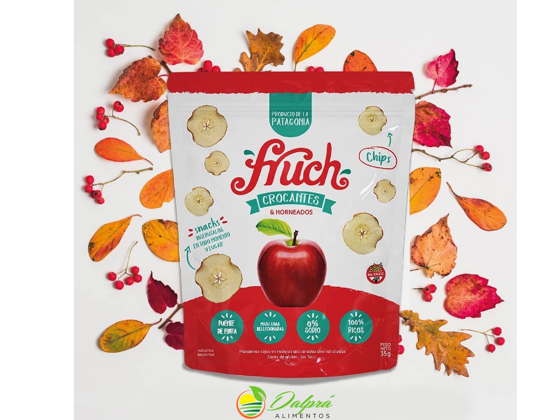 SNACK MZA.ROJA FRUCH x25 GRS.