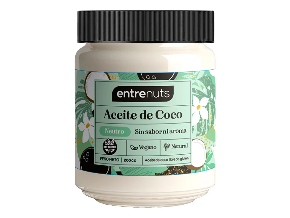 ACEITE DE COCO NEUTRO ENTRENUTS x200 CC.