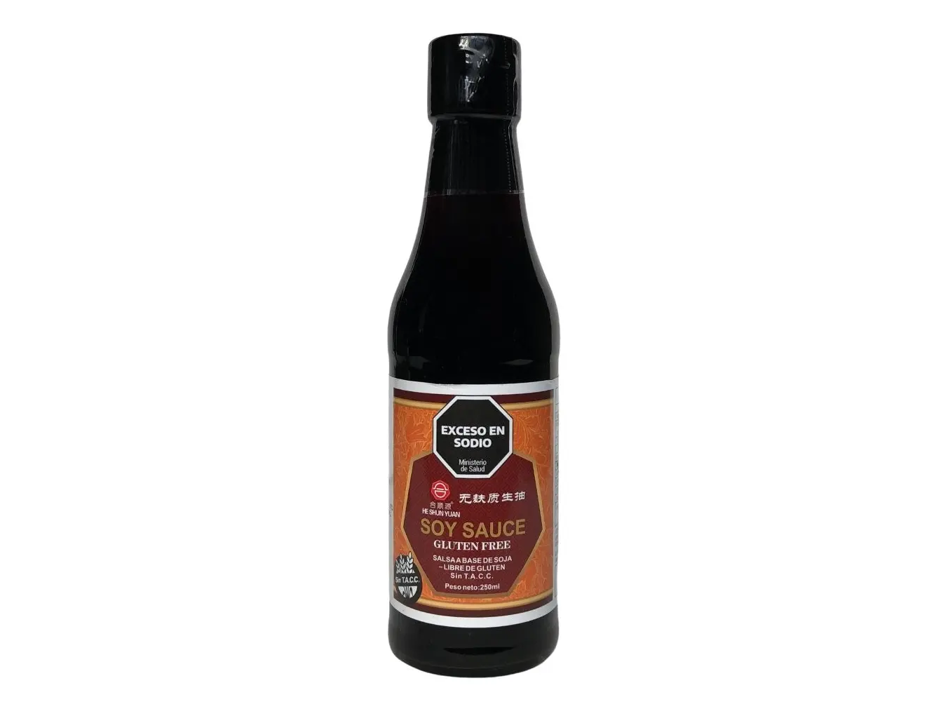 SALSA DE SOJA HE SHUN YUAN x250 ML.