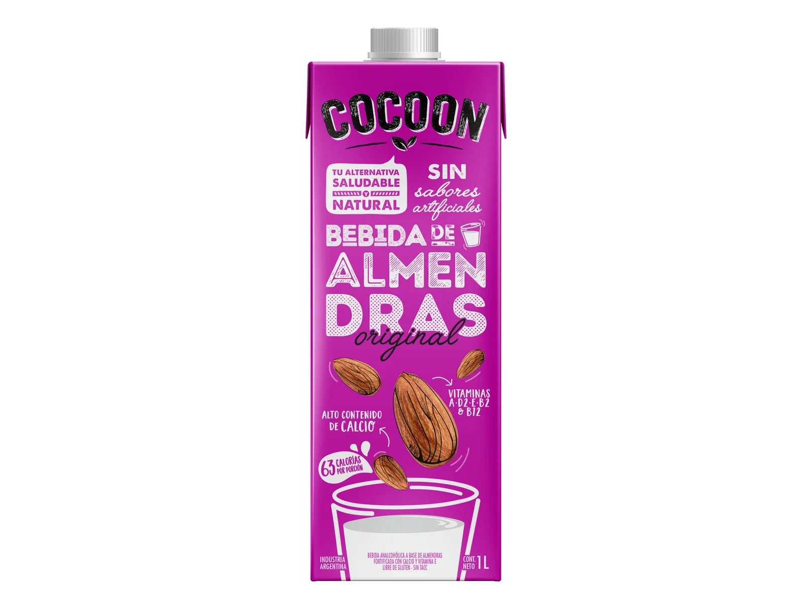LECHE ALMENDRAS ORIG. COCOON x1 L.