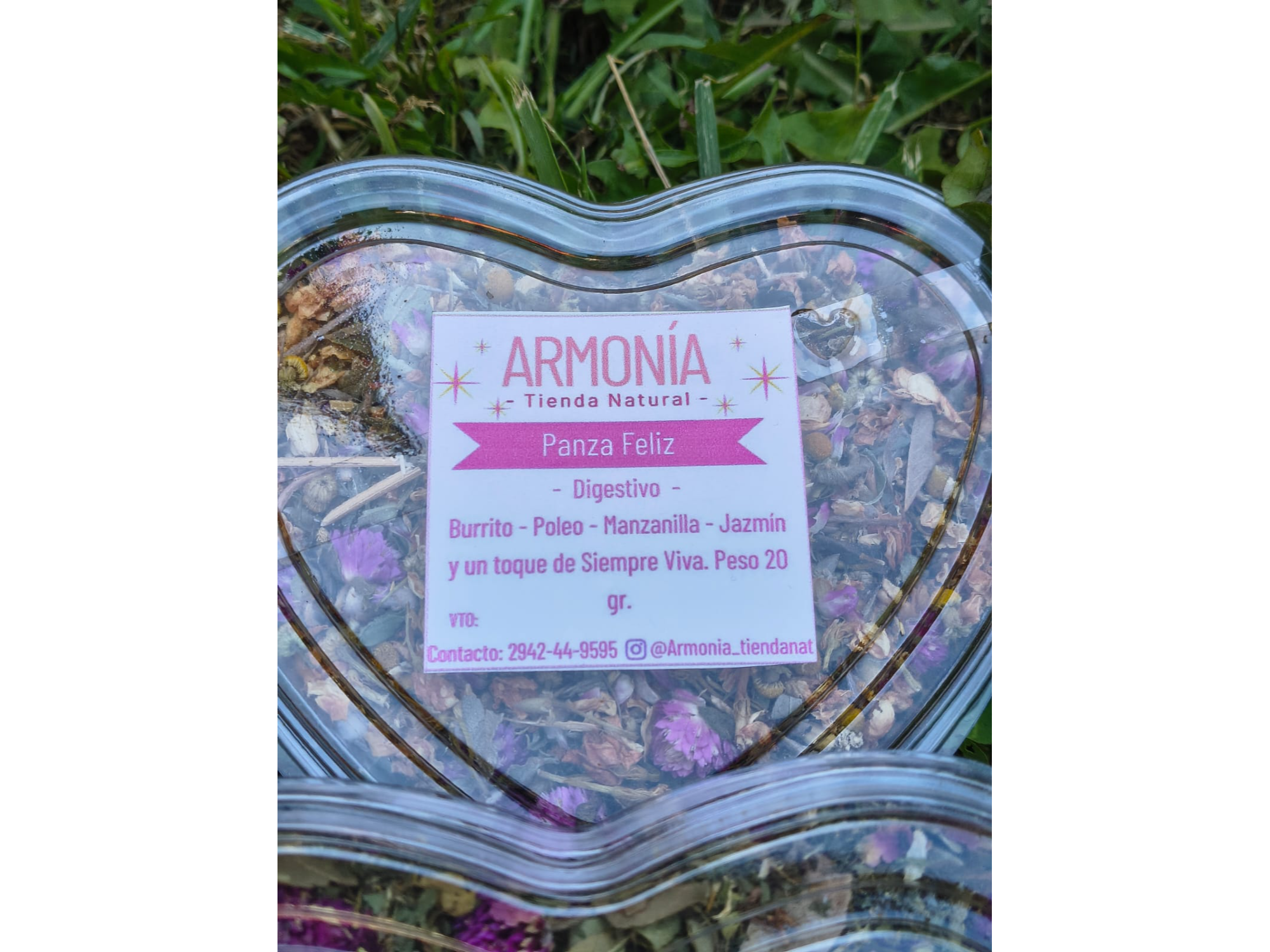 CORAZON "PANZA FELIZ" x50 grs.