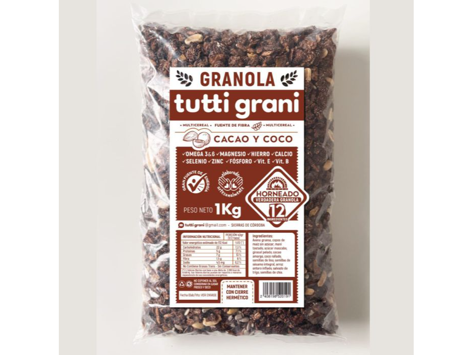 GRANOLA HORNEADA C/CACAO Y COCO
