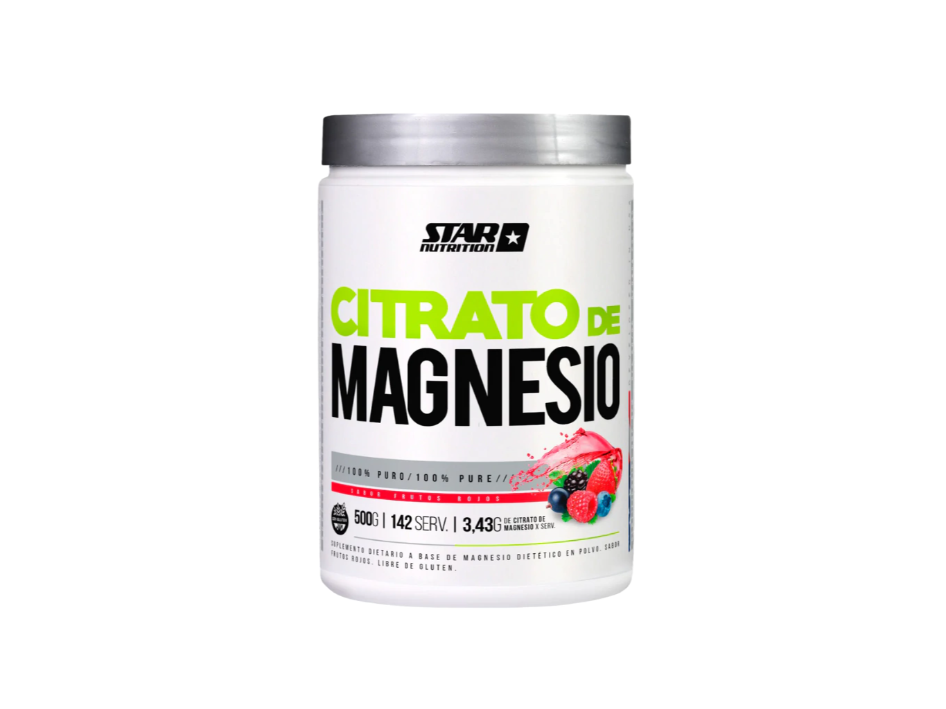 STAR CITRATO DE MAGNESIO FRUTOS ROJOS x500 grs.