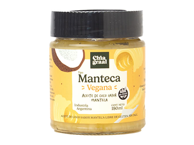 MANTECA VEGANA DE COCO CHIAGRAAL x180 ML.