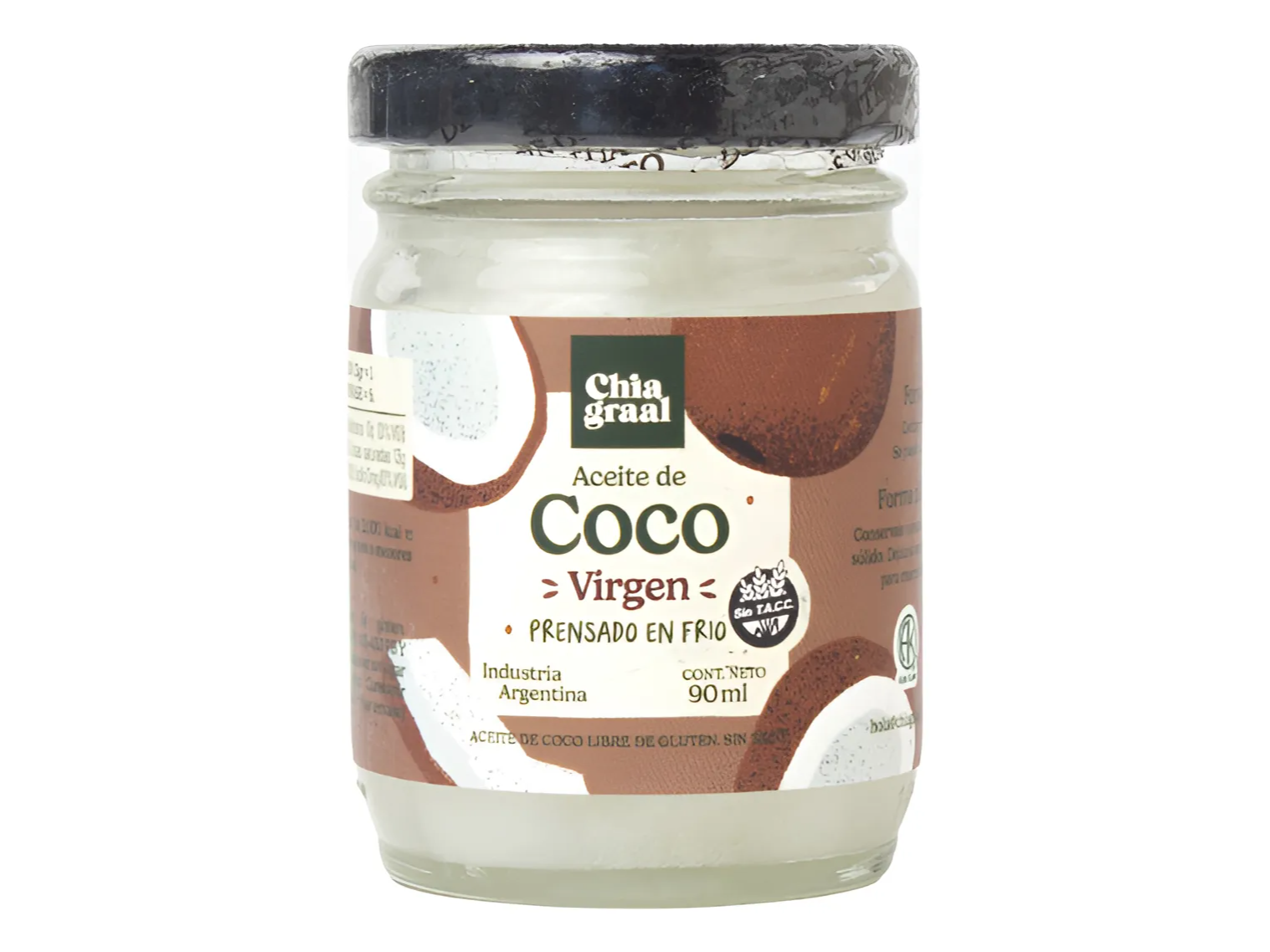 ACEITE DE COCO VIRGEN CHIAGRAAL  x90 ML.