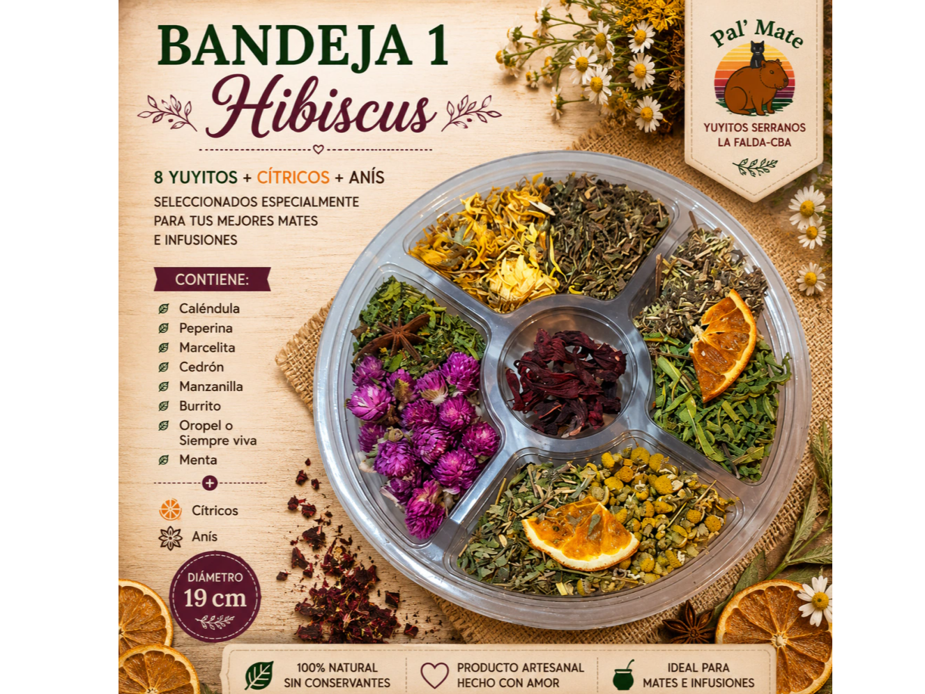 BANDEJA 1 - "HIBISCUS"
