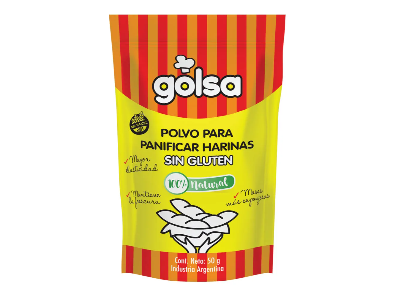 LEVADURA EN POLVO S/GLUTEN GOLSA x50 GRS.