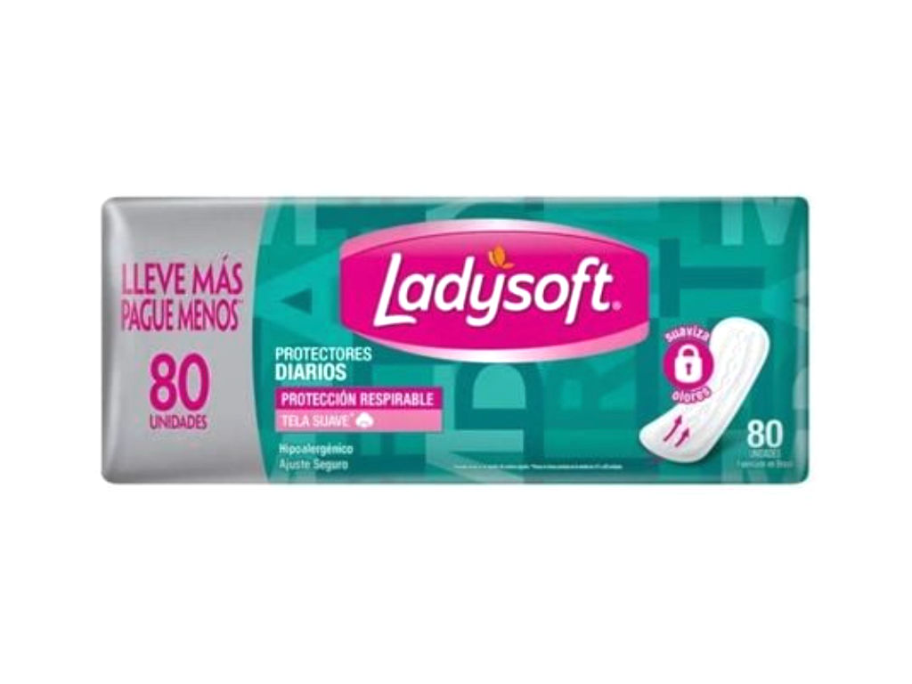 Ladysoft Protector Diario Respirable x80