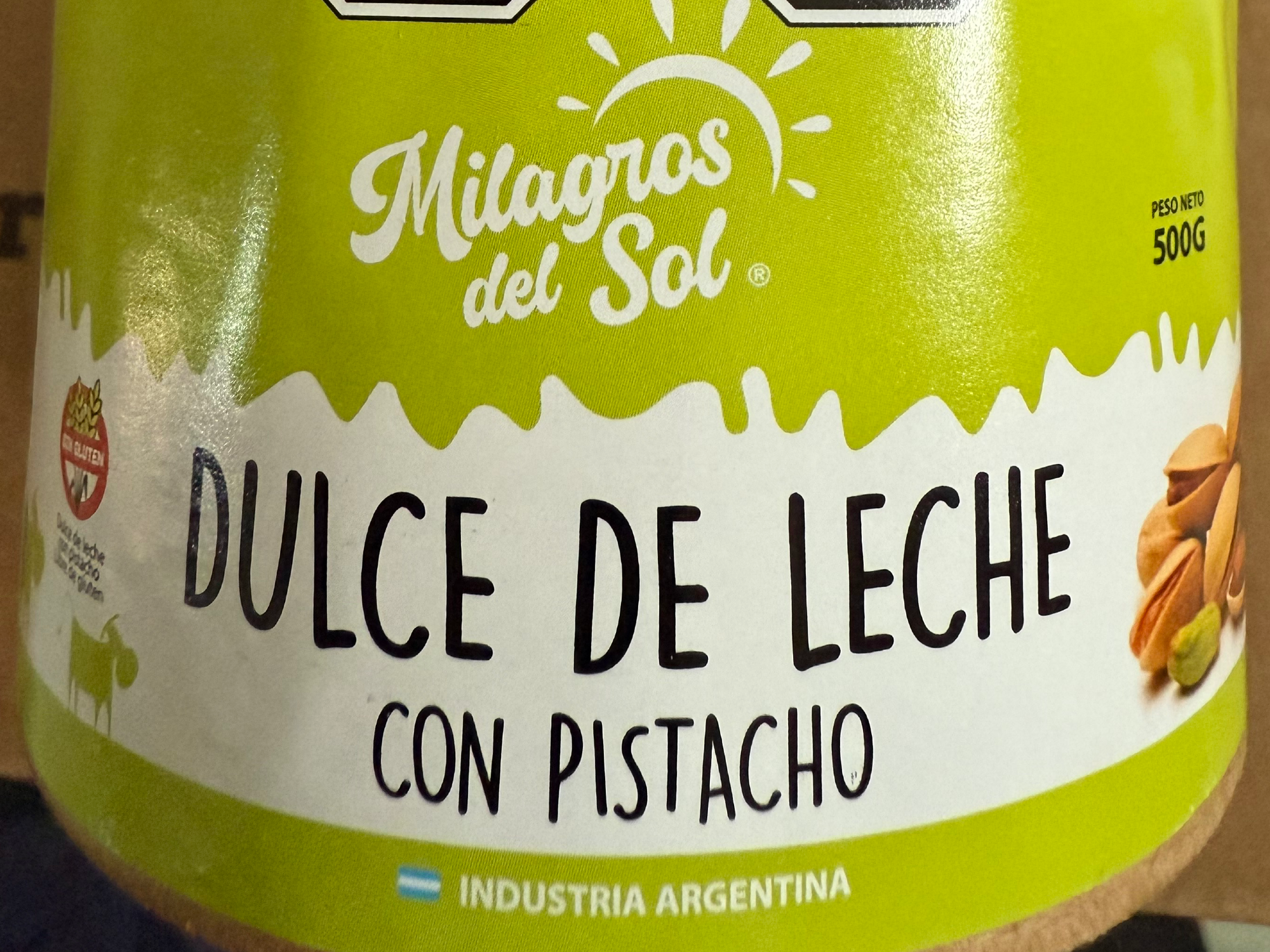 Dulce de leche con pistacho