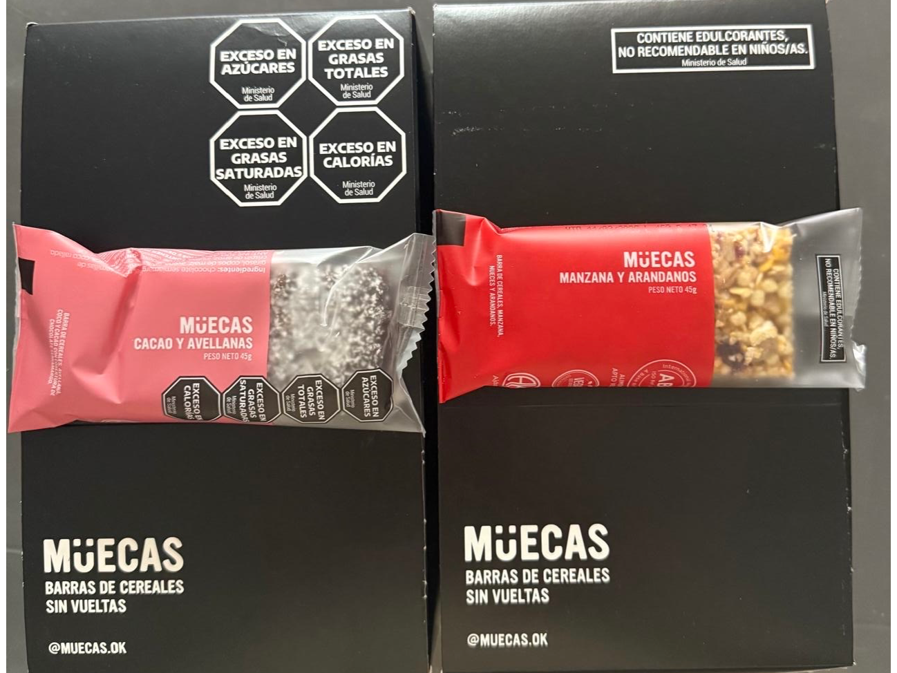 Barritas de cereales marca muecas