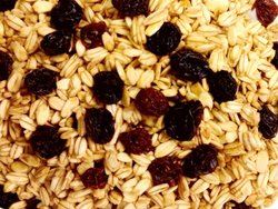 Granola con miel y pasas saludable