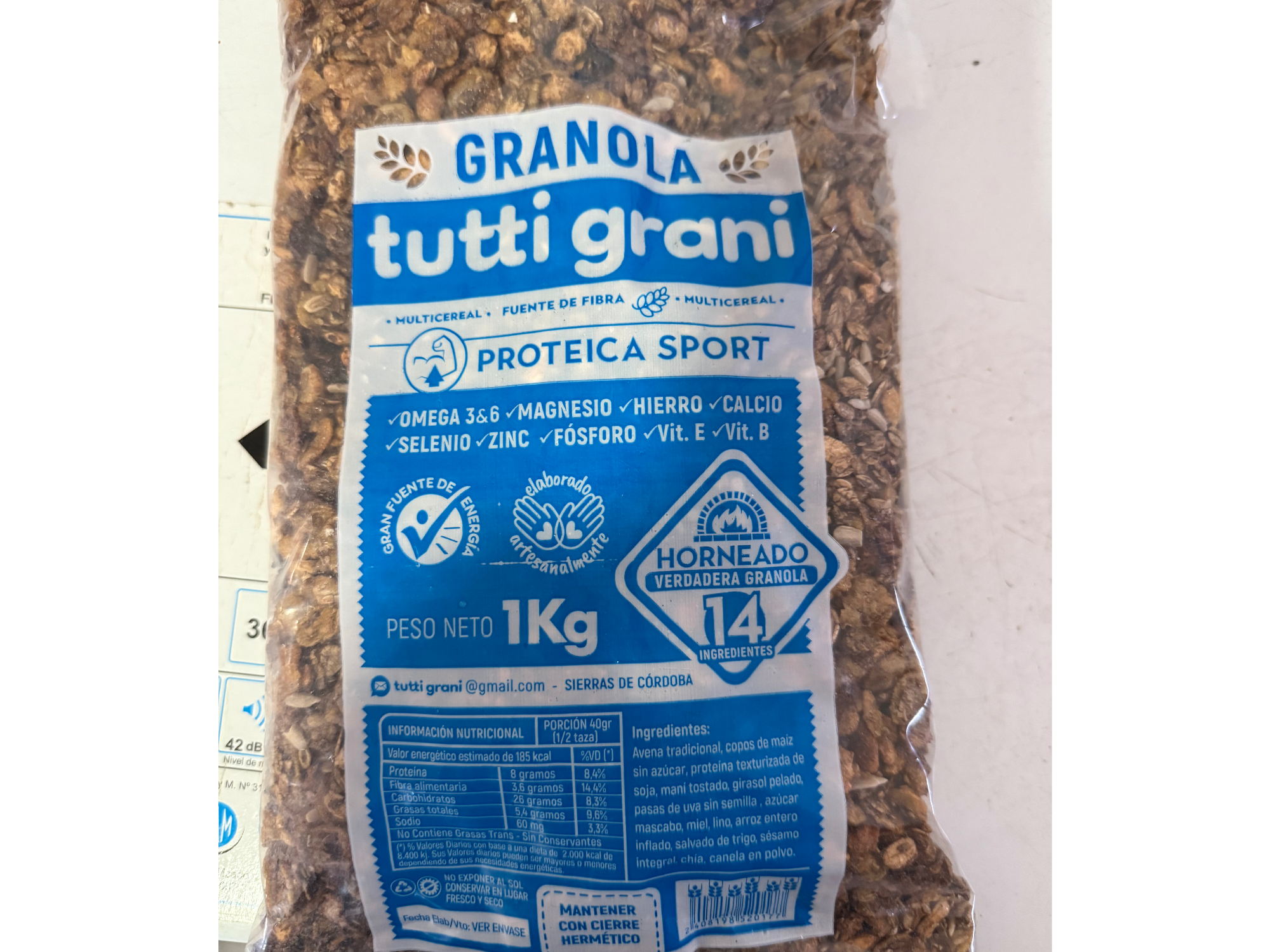 Granola proteica  sport