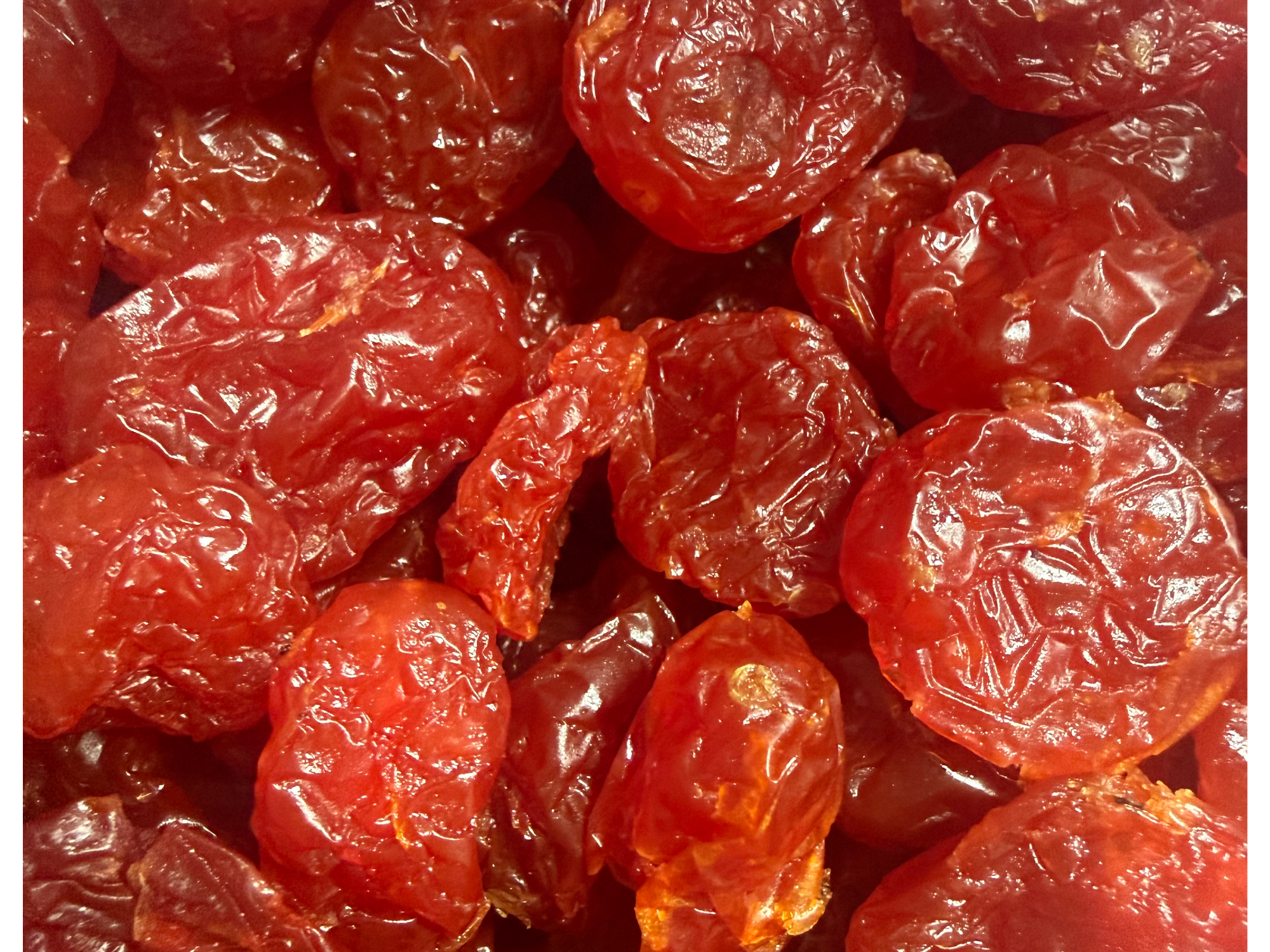 Tomates cherrys deshidroazucarados