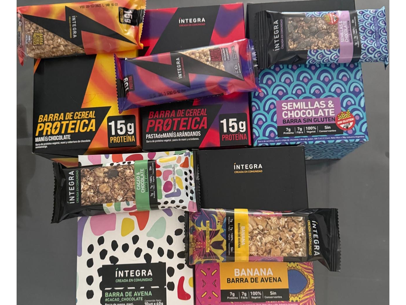 Barritas de cereales marca integra