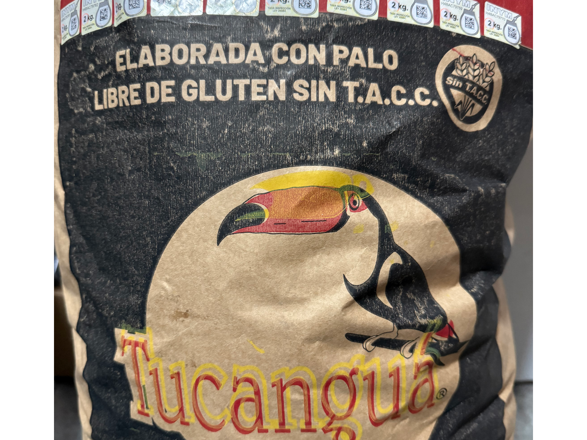 Yerba mate tucangua  ( elaborada con palo libre de gluten libre de t.a.c.c)