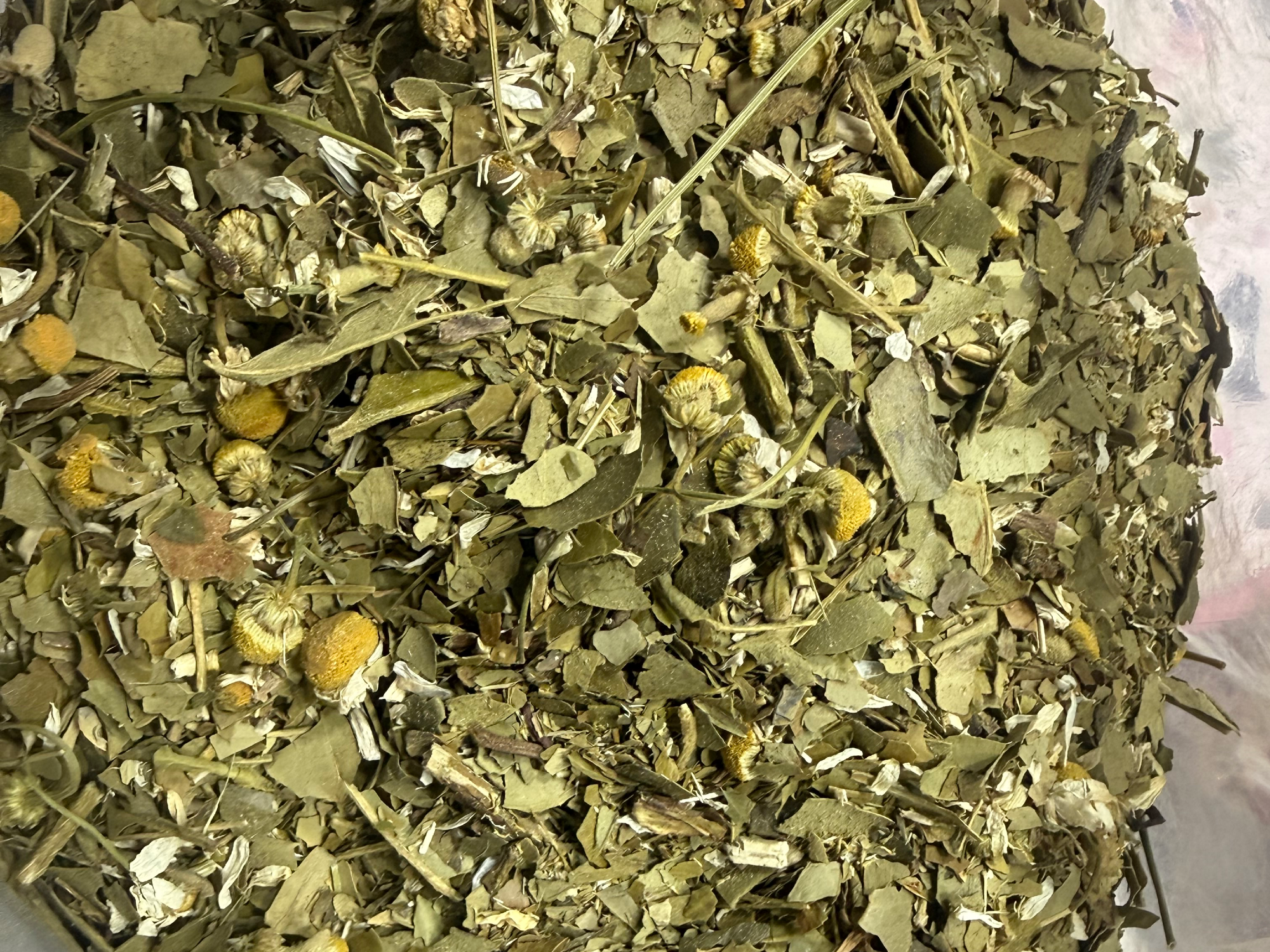 Yerba mezclada Orgánica con manzanilla