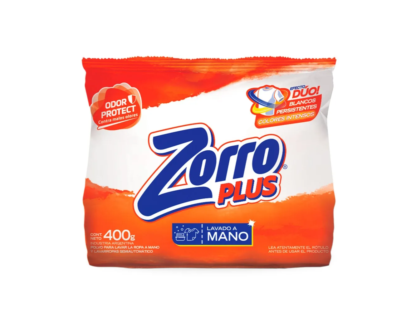 Jabón en polvo Zorro lavado a mano x400g