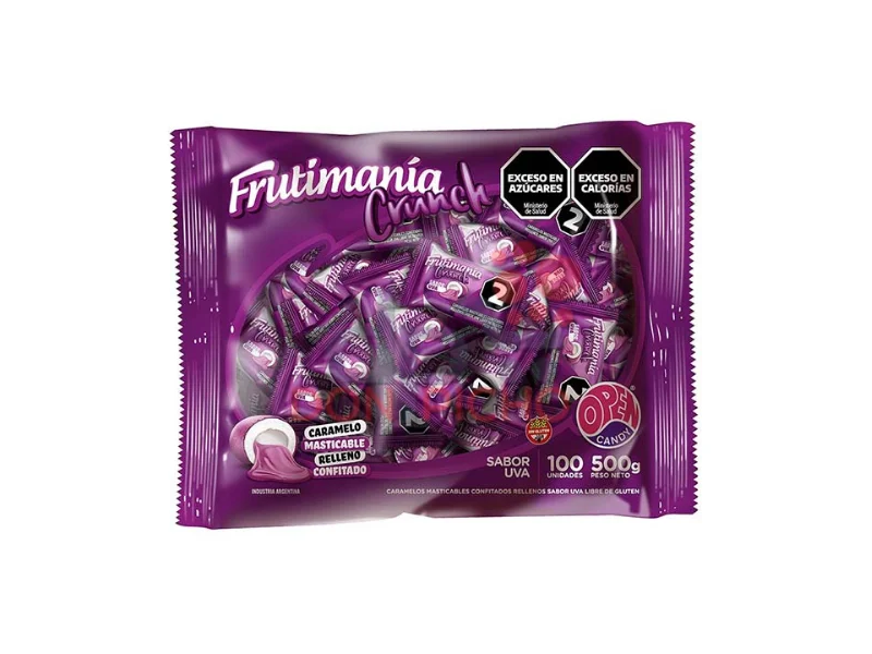 Caramelo Crunch uva x500g