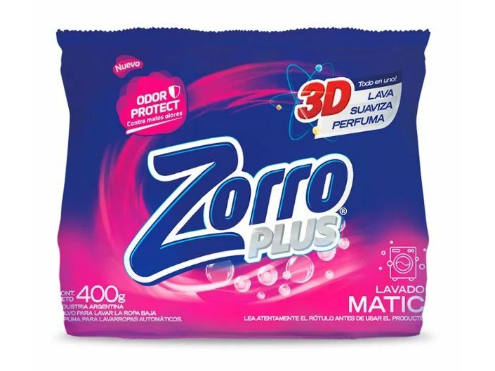 Jabón en polvo Zorro MATIC x400g