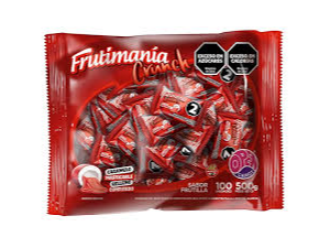 Caramelo Crunch frutilla x500g