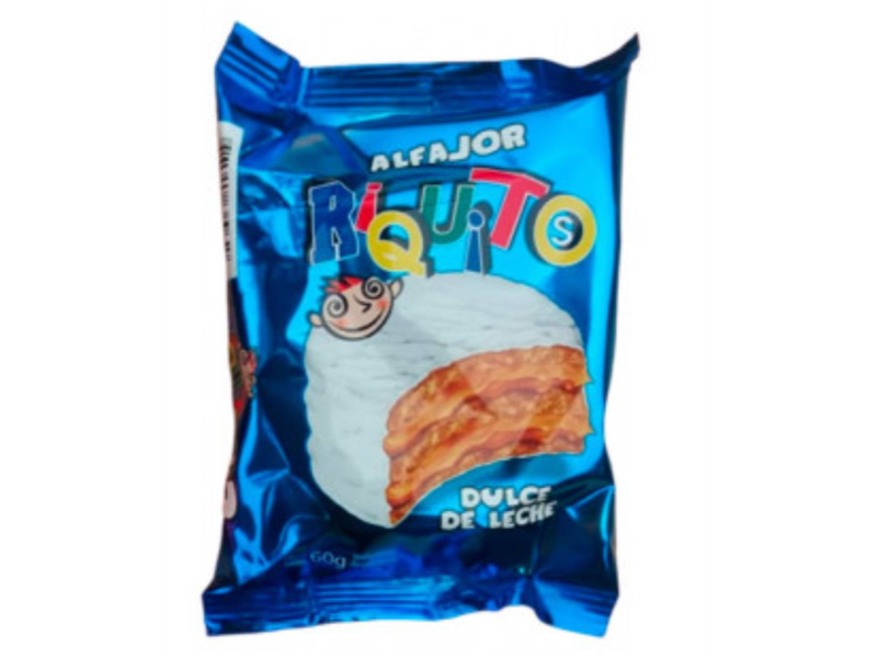 Alfajor riquito triple blanco x60g