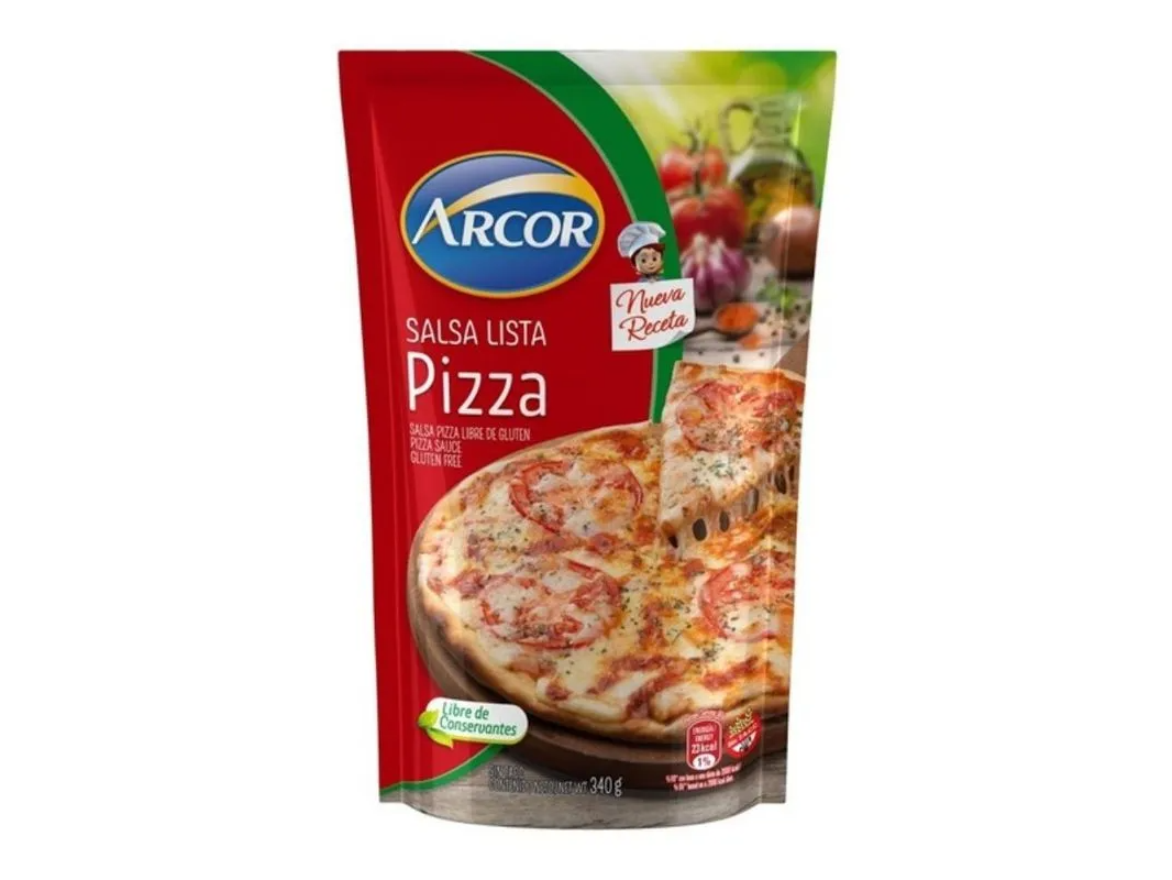 Salsa pizza Arcor x340g