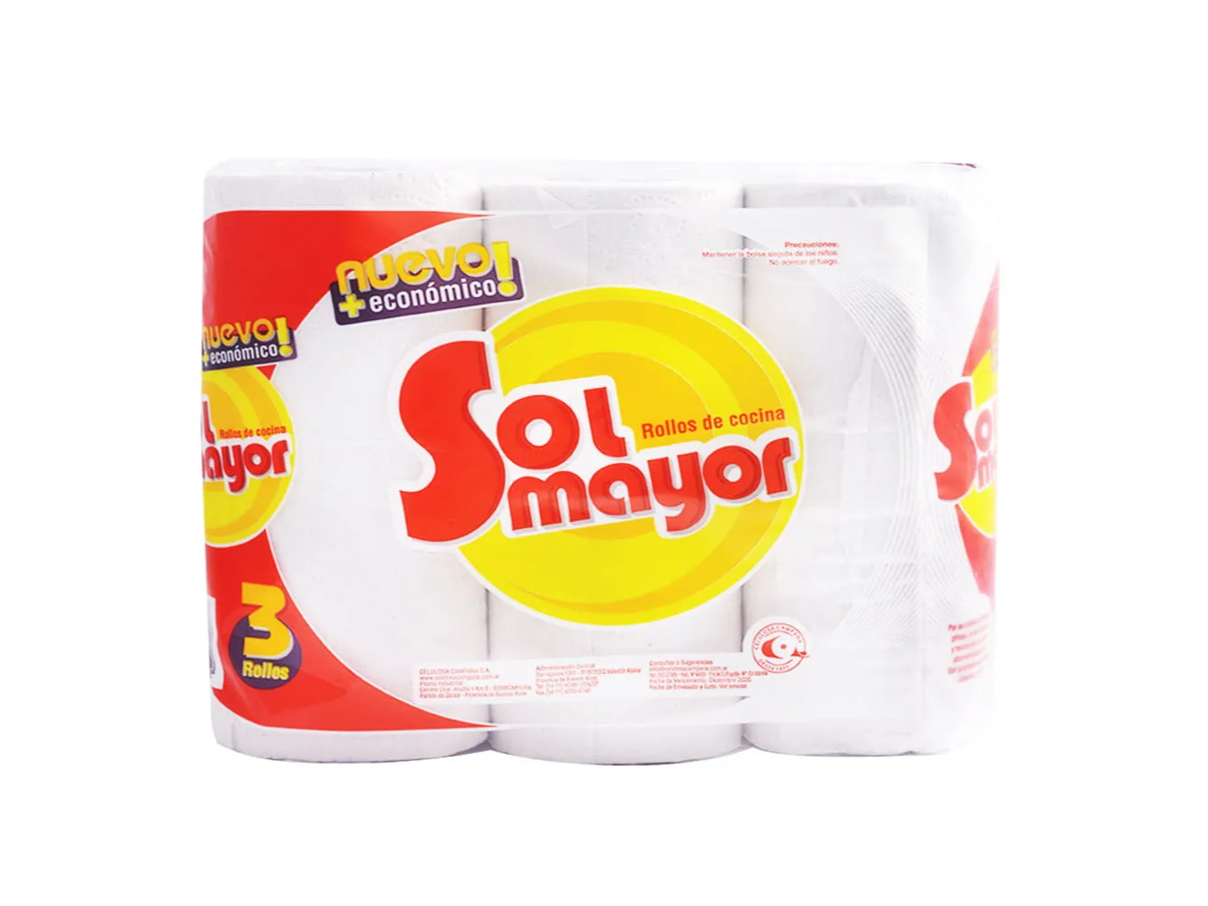 Rollo Sol Mayor x3un x50paños