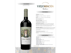 Vino viejo rincón malbec tinto x750ml