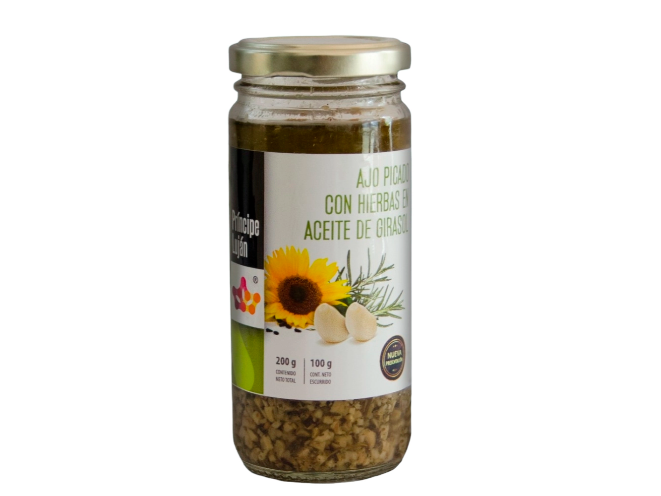 237. Ajo picado con hierbas en aceite de girasol por 200 gr