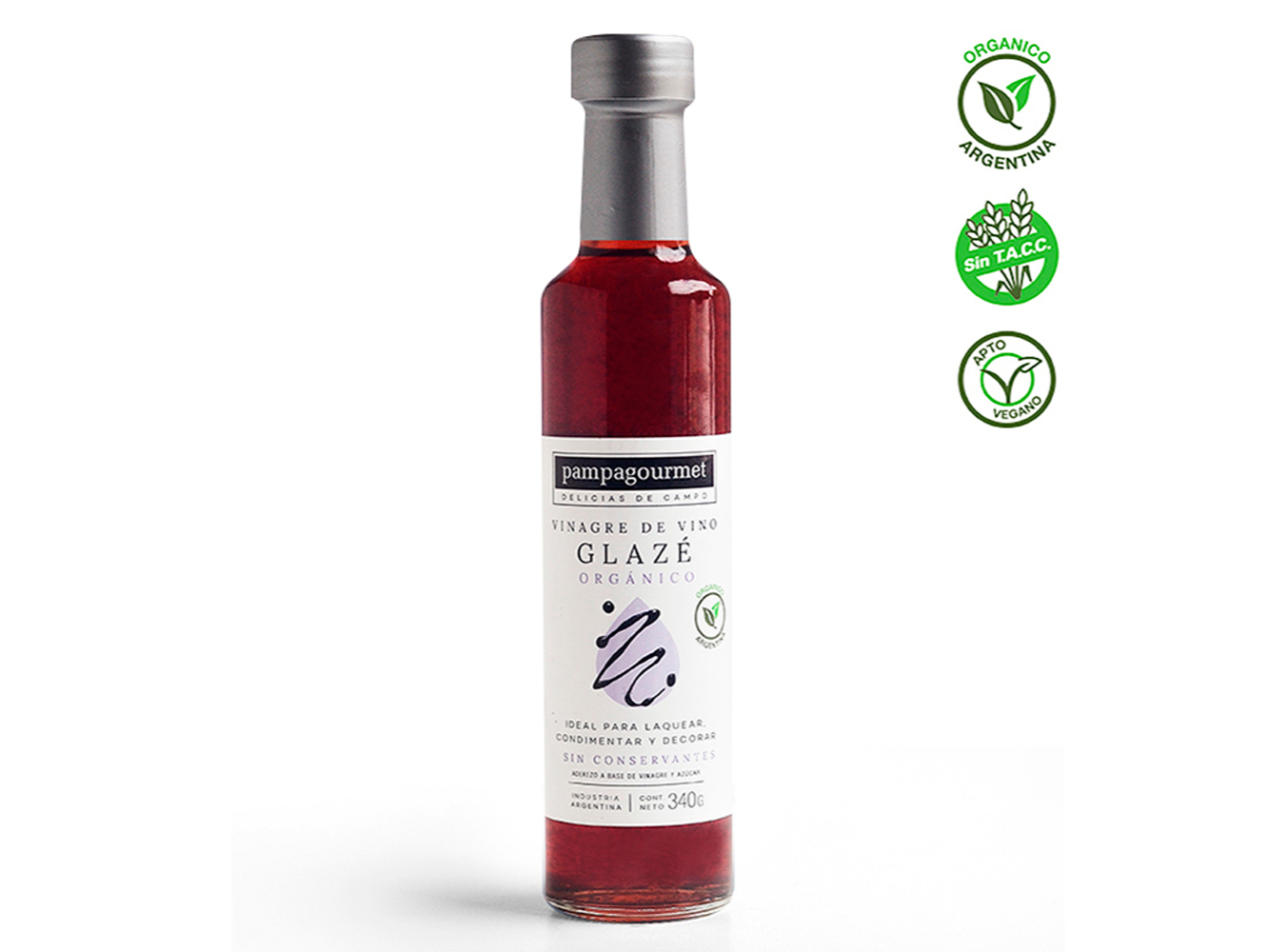 2451.Vinagre de Vino Organico - GLAZE x 250 cc