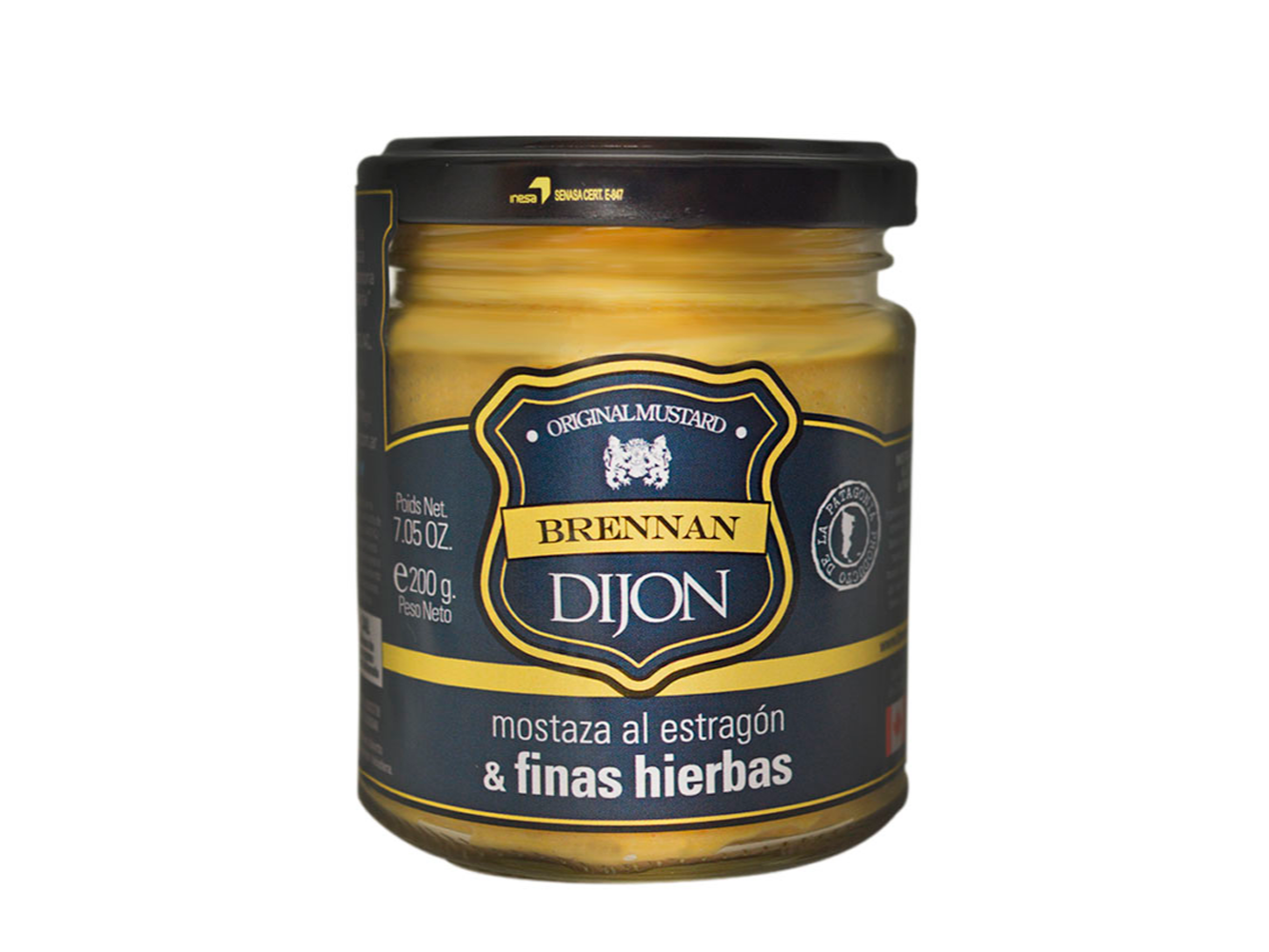 2206.Mostaza al Estragon y Finas hierbas x 200 gr