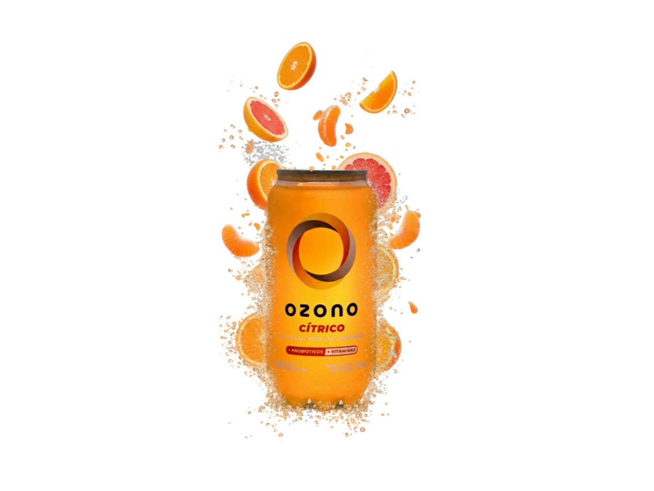 501. PACK x 6 UNID - OZONO CITRICO  Bebida funcional + probioticos y Vitaminas B y C - Sabor NARANJA, MANDARINA Y POMELO